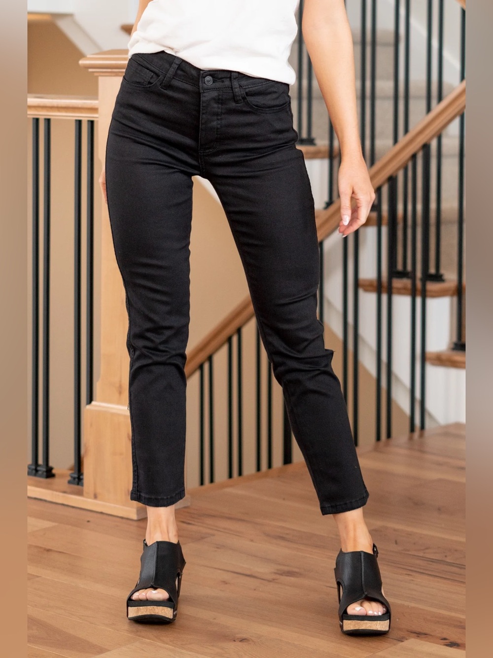 Vervet Black Plus Size Jeanne High Rise Skinny Jeans Size 18